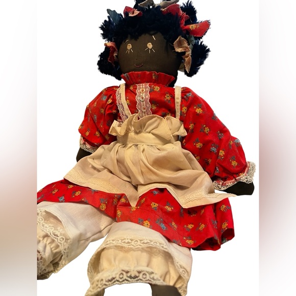 Vintage handcrafted African American Rag Doll - Picture 3 of 4